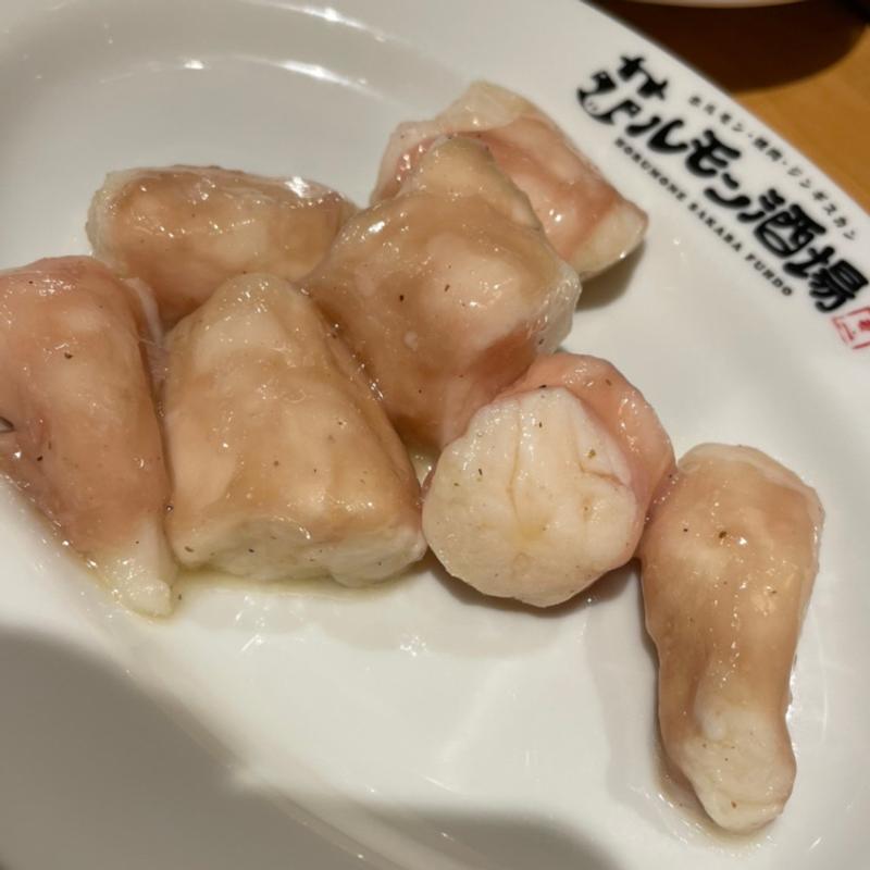 丸ホルモン塩(大衆炭火焼肉ジンギスカン ホルモン酒場風土.札幌駅前店)