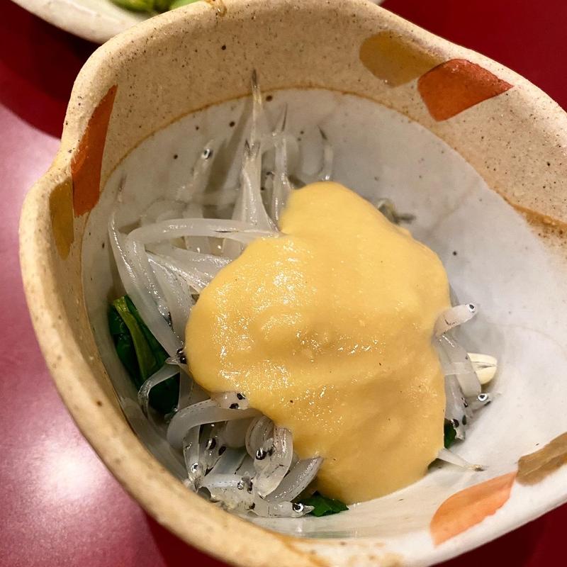 白魚の酢味噌和え(かぶら)