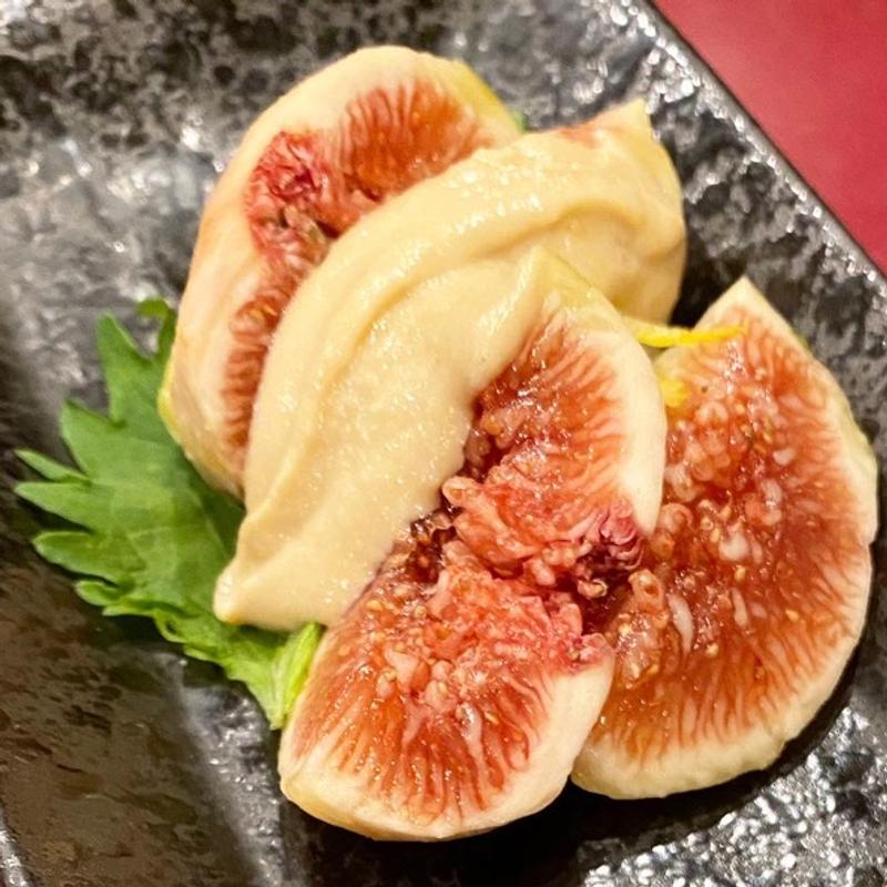 無花果の胡麻和え(かぶら)