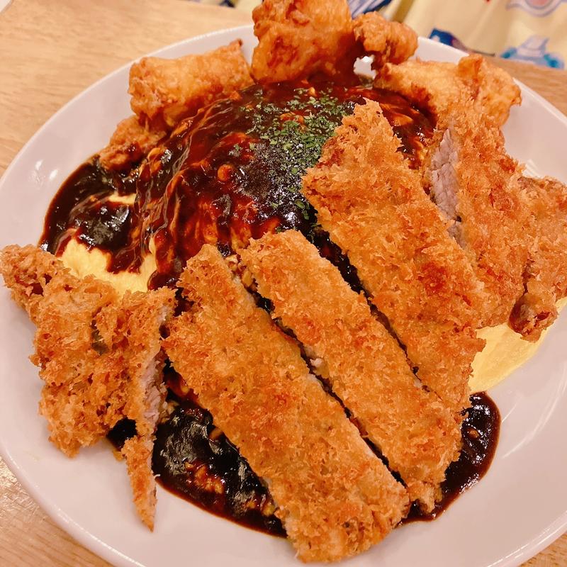 ポークカツレツソフトオムライス(男のオムライス EGG BOMB 池袋店)