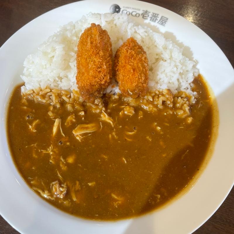 豚しゃぶカレー＋カキフライ(CoCo壱番屋 三木別所店)