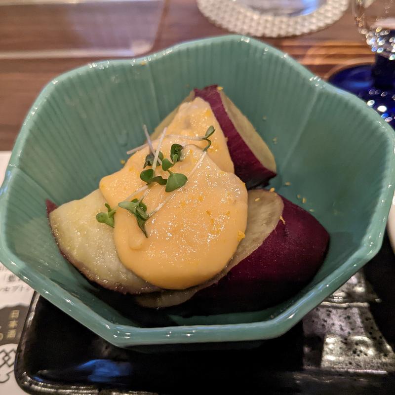 なると金時の柚子味噌かけ(和酒BAR　楽土)