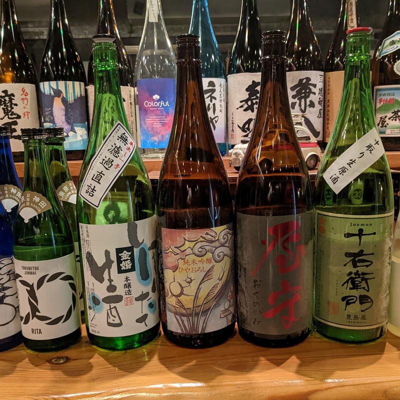 神田豊島屋の日本酒(和酒BAR　楽土)