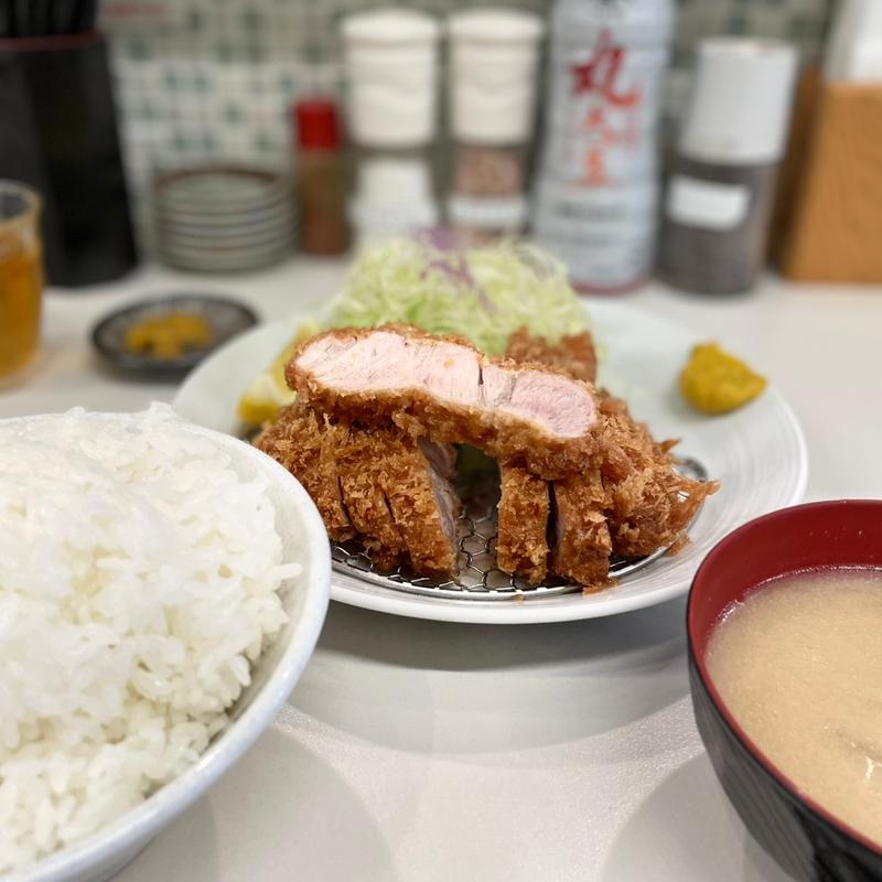 肩ロースかつ定食(とんかつ檍 浅草橋店)