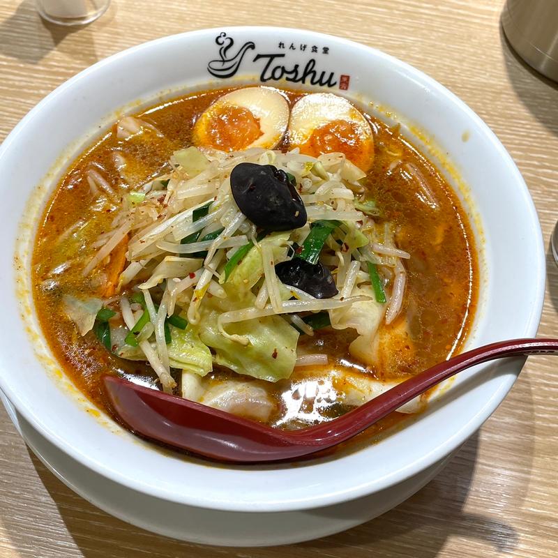 野菜たっぷり赤タンメン(れんげ食堂Toshu 初台店)
