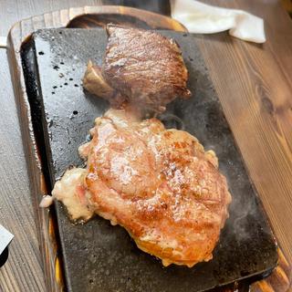 トンテキ＋ハラミステーキ(ラッキーステーキ)