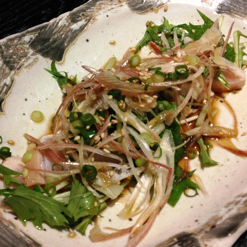 宮崎県産地鶏鶏もものたたき(彩のごとく 炭火と旬菜)