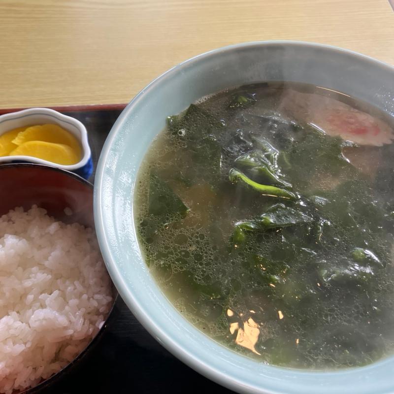 磯ラーメン+半ライス(丸勝 )