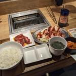 味噌鶏焼肉＆ハラミセット(焼肉ライク 神保町店)