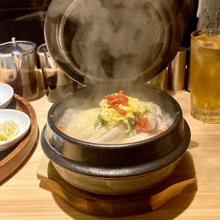 参鶏湯御膳(参鶏湯 人ル)