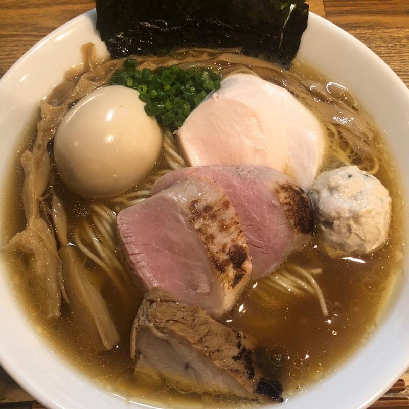 特製地鶏醤油(自家製麺 純)