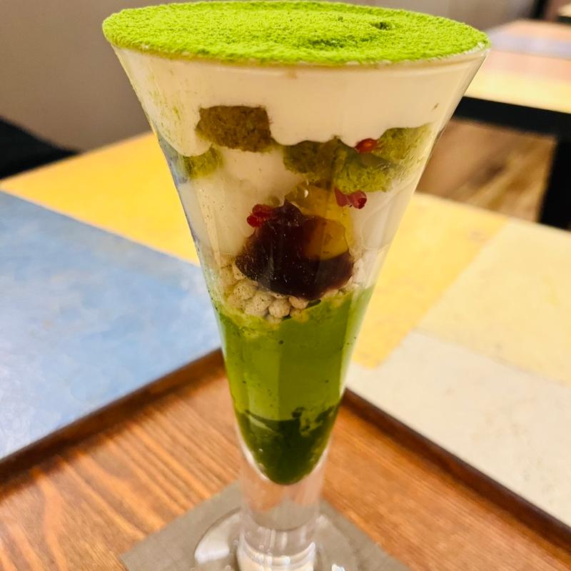 宇治抹茶パフェ(抹茶CAFE＆SWEETS RIQ(りきゅう))