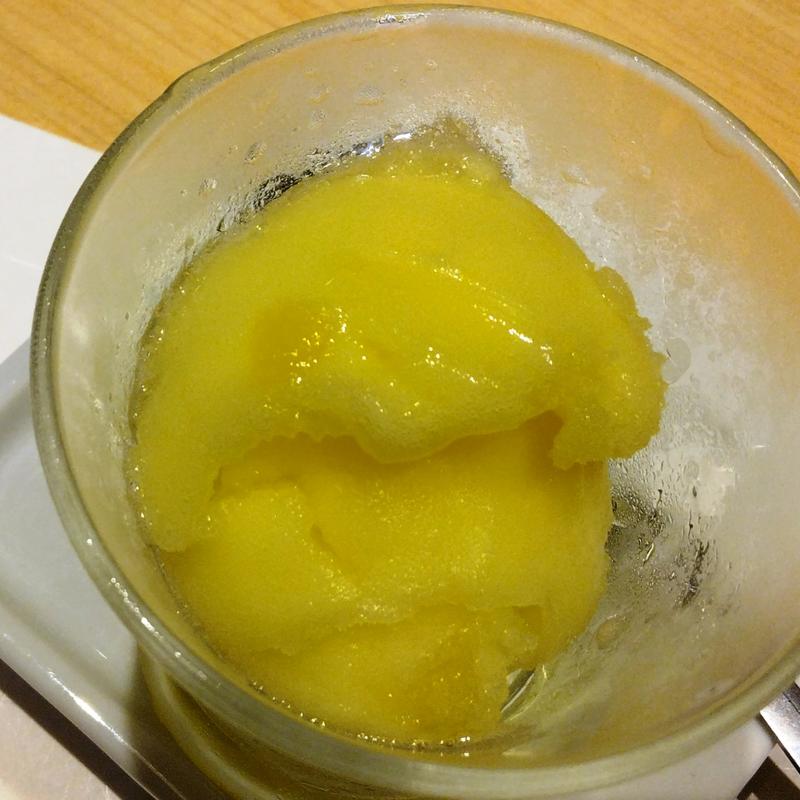 リンゴと日本酒のシャーベット(横浜 鮨 ふくじゅ)