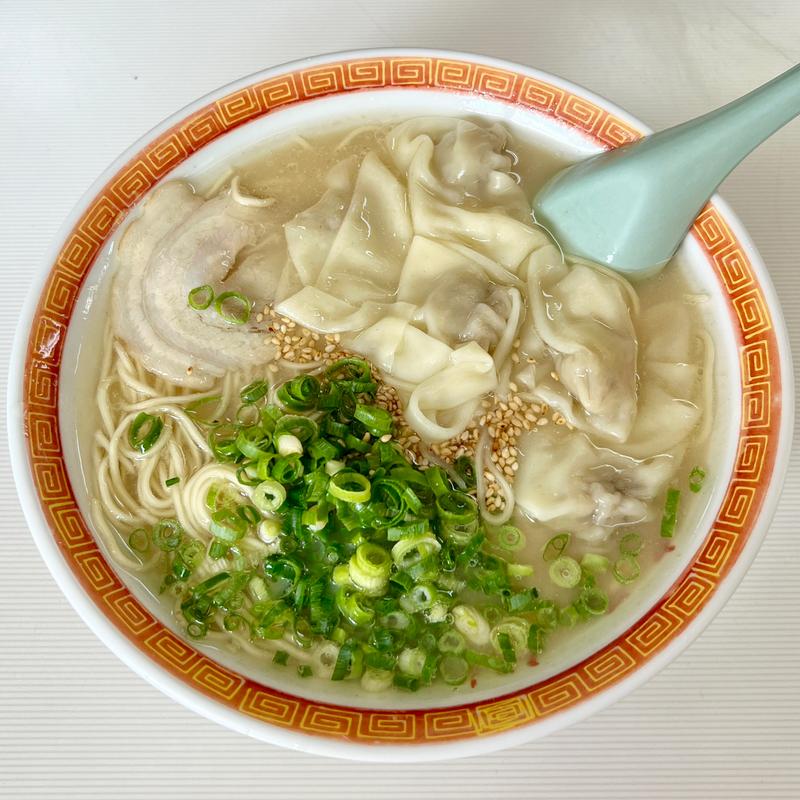 ワンタン麺(一九ラーメン 生の松原店)