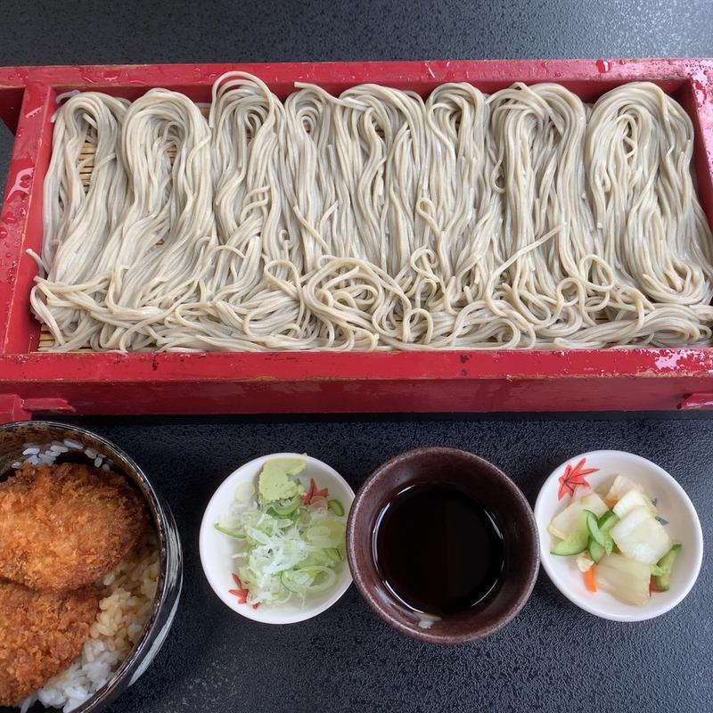 ミニタレかつ丼セットそば変更(須坂屋そば 新潟駅前店)