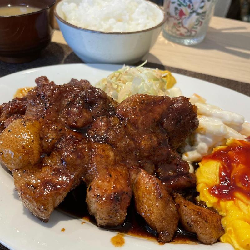 トンテキダブルランチ(洋食トミー三国ヶ丘店)