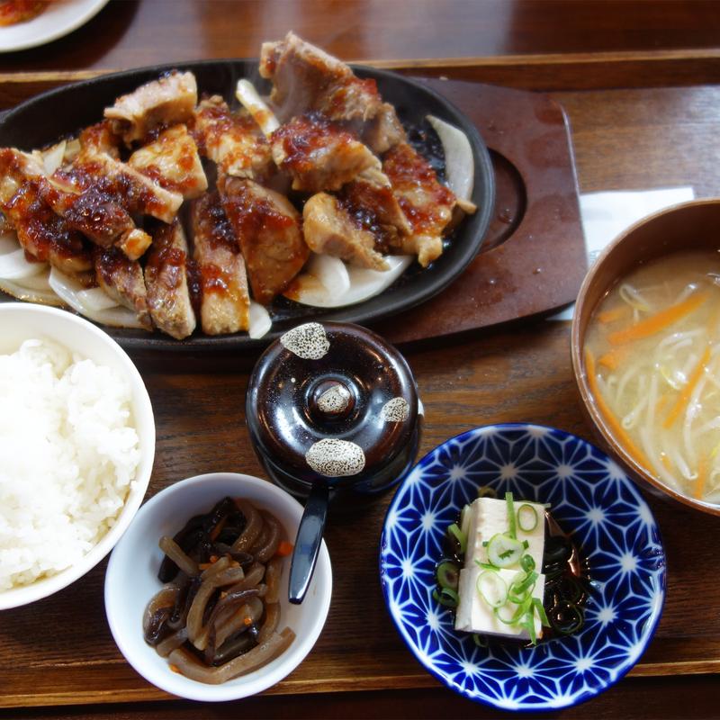 トンテキ定食 大(400g)(天神食堂 ハルキッチン)