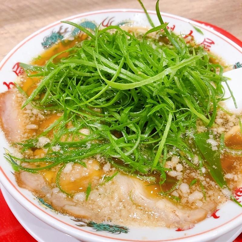 特製醤油九条ねぎラーメン(ラーメン魁力屋 イオンモール広島府中店)