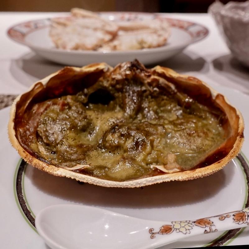 焼き加能蟹(旅亭 萬葉)