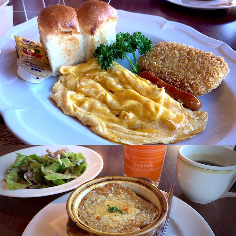 ロイヤルホストモーニング～オニオングラタンスープ・サラダ付～ ドリンクバー付(ロイヤルホスト 仙台根岸店 )