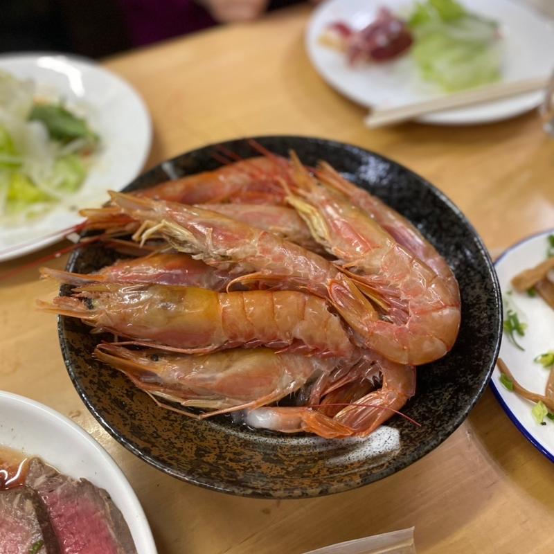 海老刺し(MENYA食い味の道有楽)