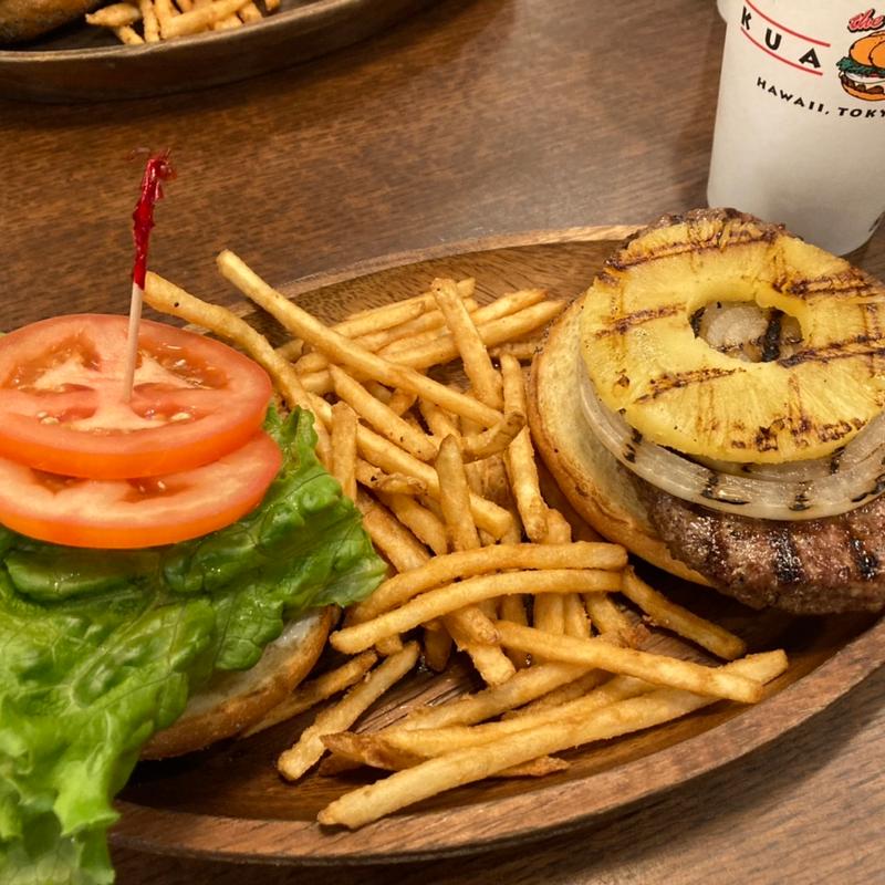 パインバーガー　ランチセット(KUA`AINA さいたま新都心店)