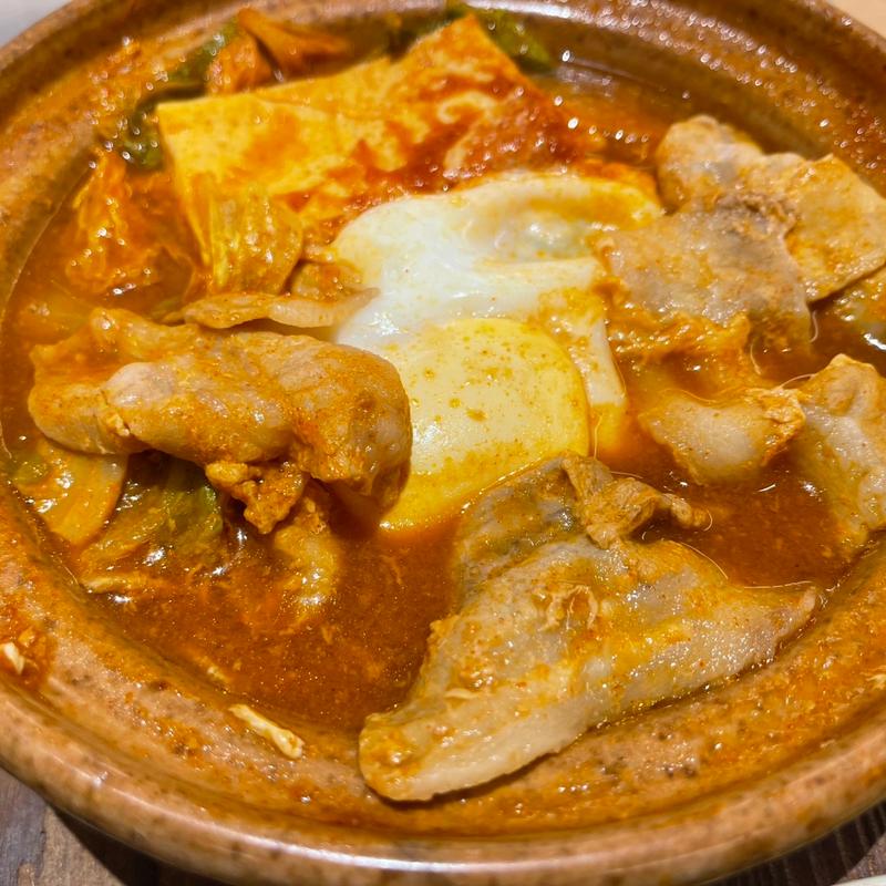 チゲ定食(やよい軒 はにんす宜野湾店)