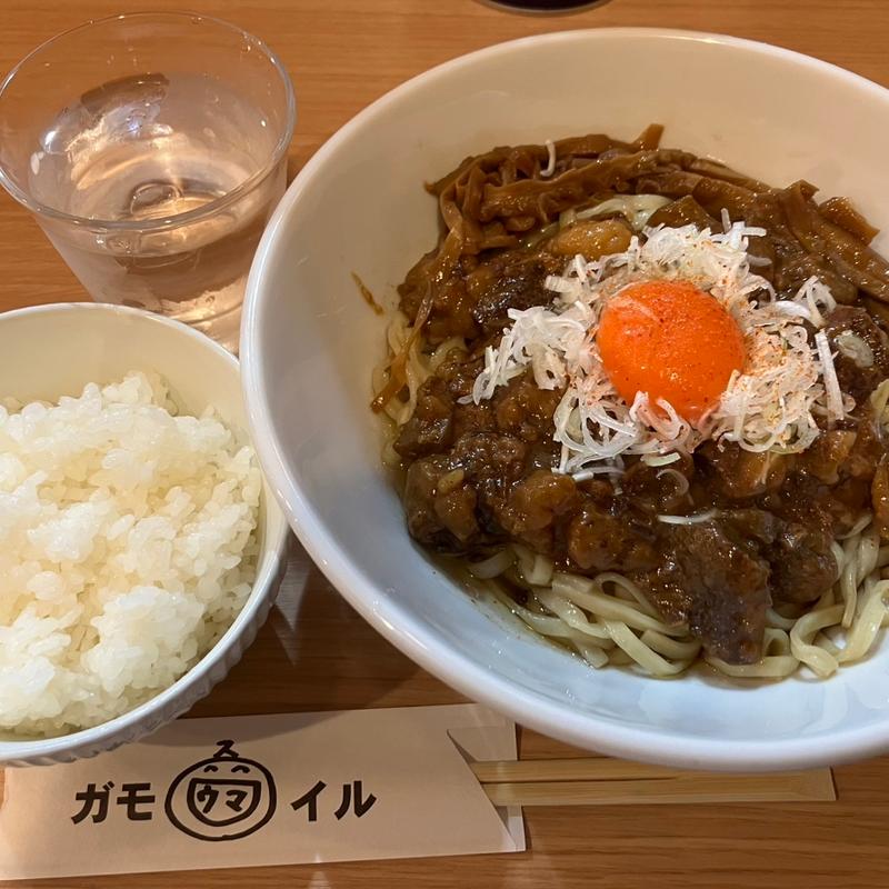 どて焼きまぜそば ご飯付き(ガモウスマイル)