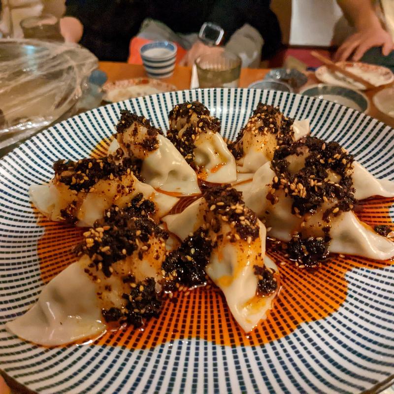 四川風麻辣水餃子(餃子坊　豚八戒)