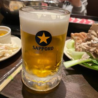 生ビール(俺流塩らーめん 神宮前店)