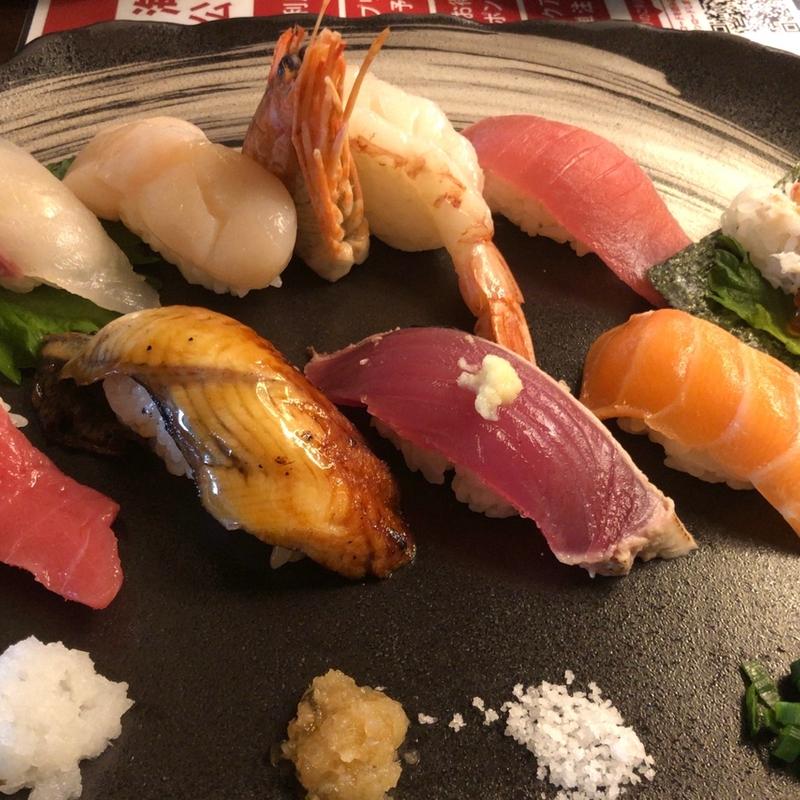 新鮮握りセット(回転寿司 北海素材 岸和田 店)