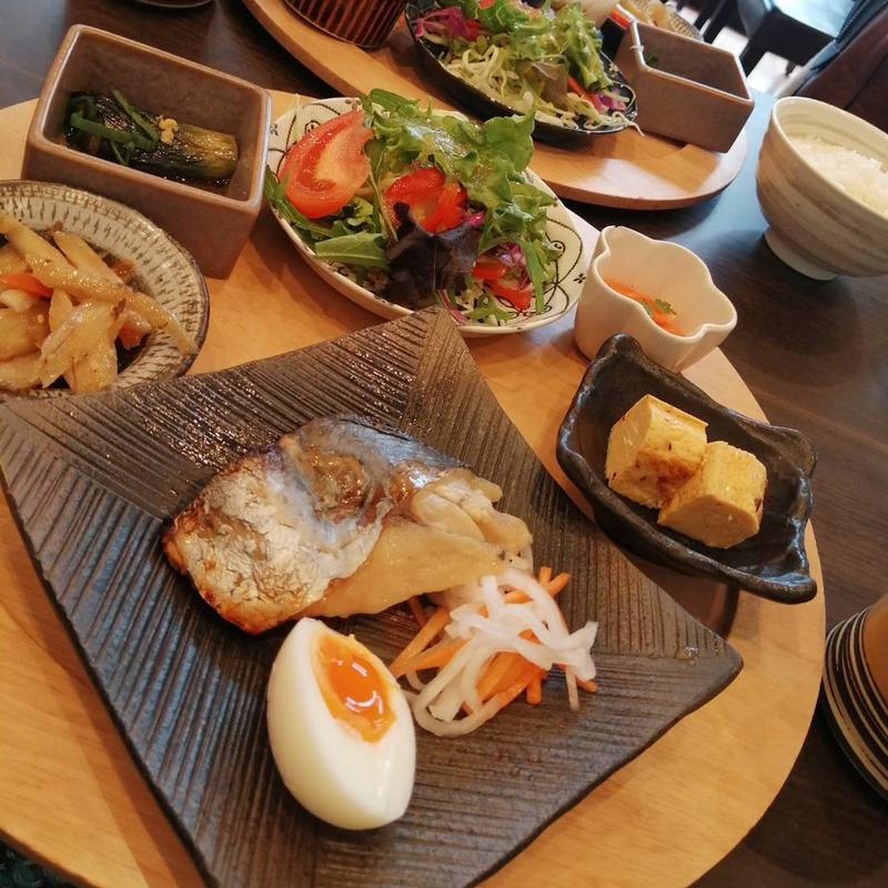 旬魚の西京焼き　半熟卵添え(French cafe CHASEN 高台寺)