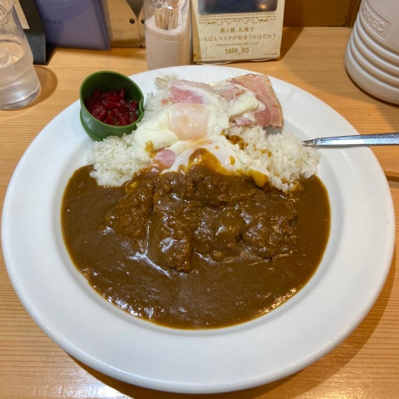 ベーコンエッグ(北海道カリー倶楽部おの)