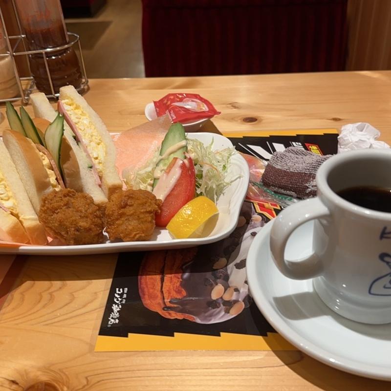 ミックスサンドコメキチ付セット(珈琲所 コメダ珈琲店 上越妙高駅前店)