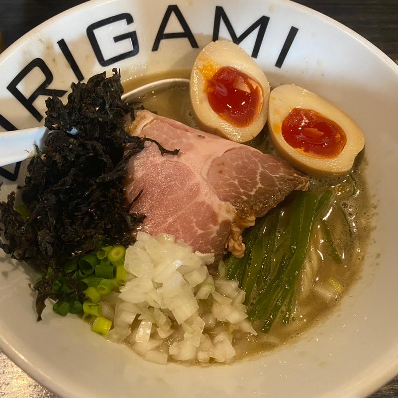 味玉濃厚煮干しそば(オリガミ （ORIGAMI）)