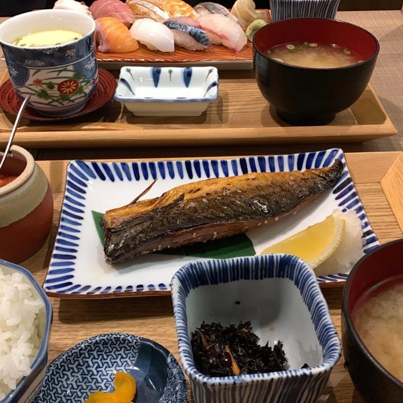 とろさば定食(どんぶり居酒屋 喜水丸 KITTE博多店)