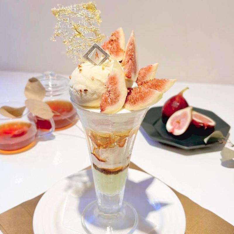 イチヂクのパフェ(果実店canvas吉祥寺)