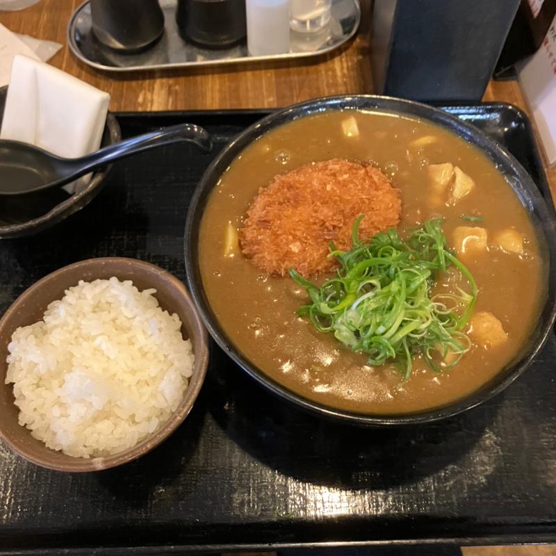 コロッケカレーうどん(うどん家あぶく )