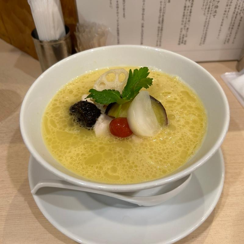 鶏白湯Soba・塩(トリュフ仕立て)(銀座 篝 Echika池袋店)