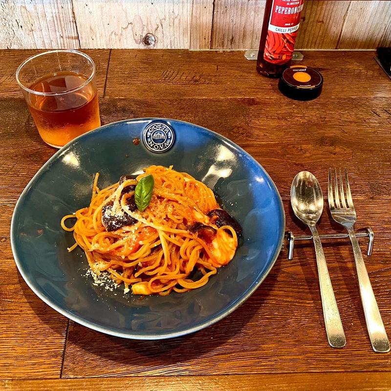 ナスとモッツァレラのトマトソース　ランチセット(Italian Kitchen VANSAN)