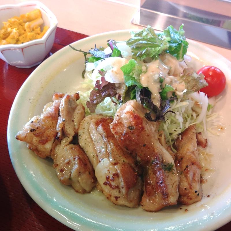 チキンソテー定食(道の駅　紫波　レストラン果里ん亭 )