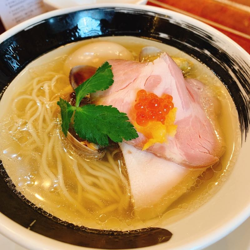 貝とムール貝の汐そば(麺処 しろくろ)