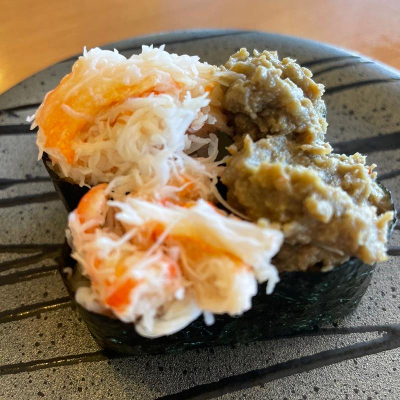 カニ味噌(廻し鮨 新鮮や 茨木畑田店)