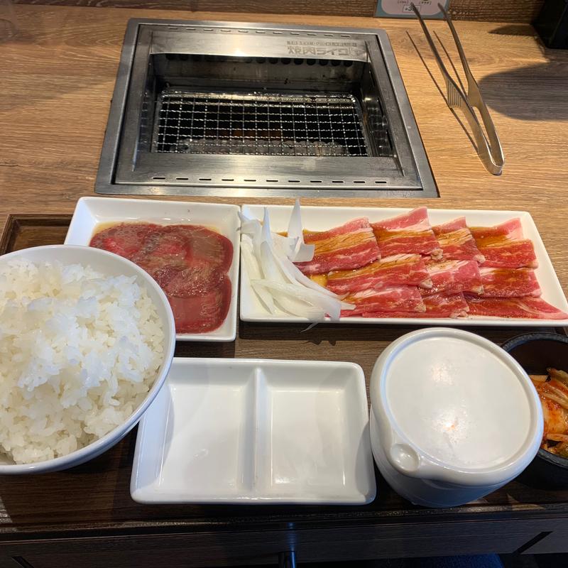 バラカルビセット&牛タン(焼肉ライク　上野店)