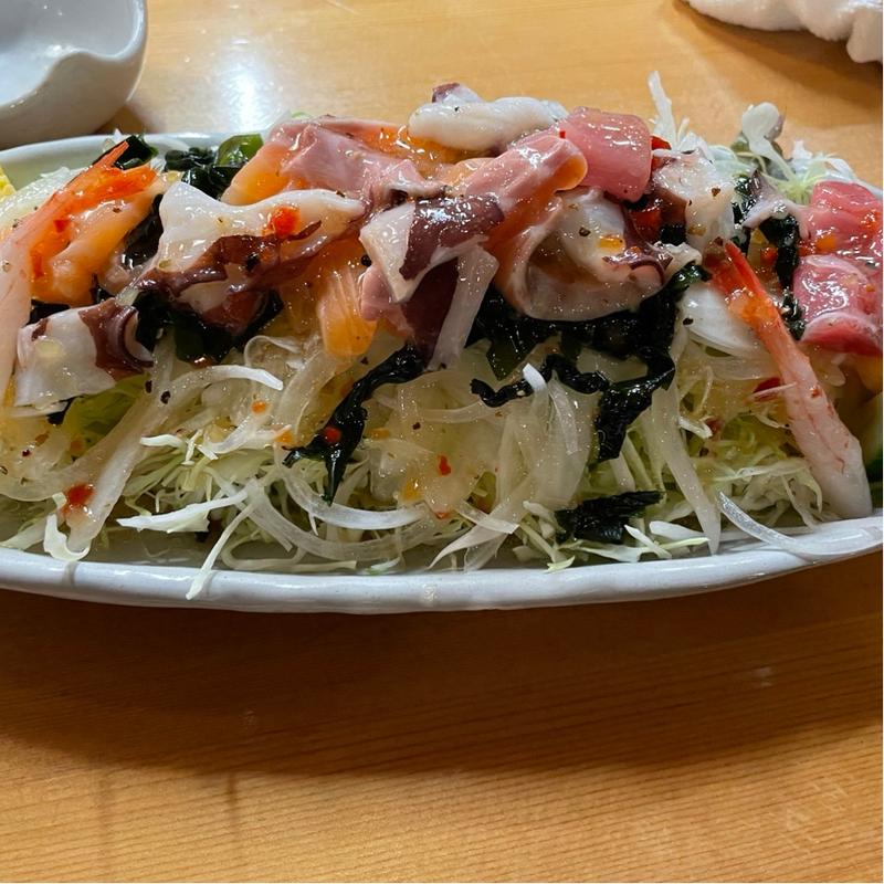 海鮮サラダ(寿司居酒屋 や台ずし 鈴鹿平田町)