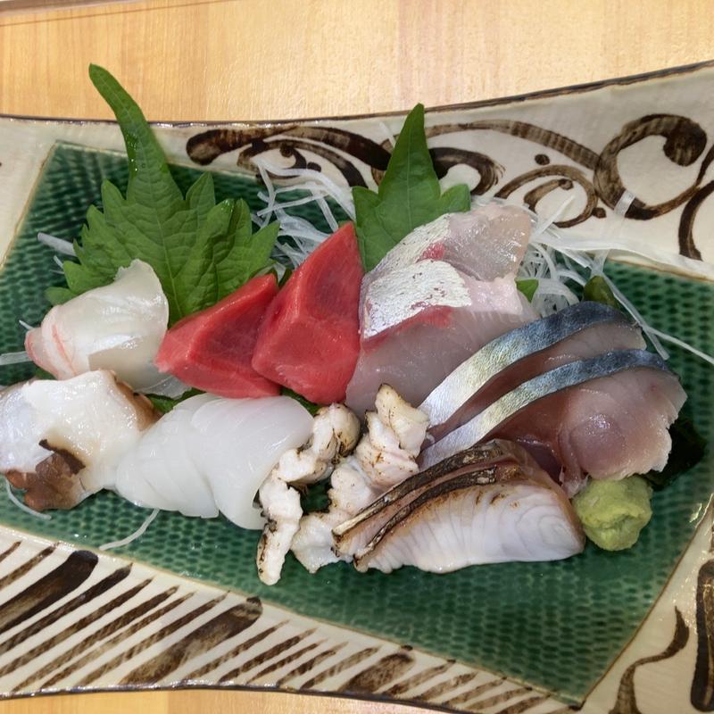 板さんおまかせ刺身(一作鮨)