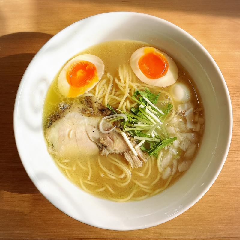 味玉 鶏白湯そば 並(はぐれ雲)