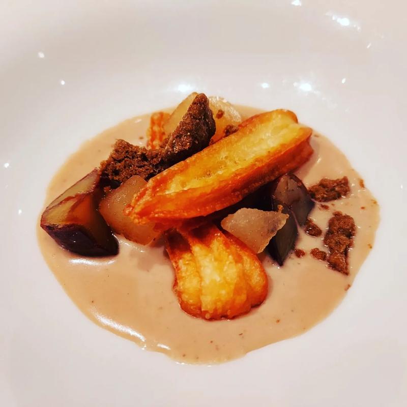 ディナースペシャルコース 栗のスープ(A LA CIVETTE)