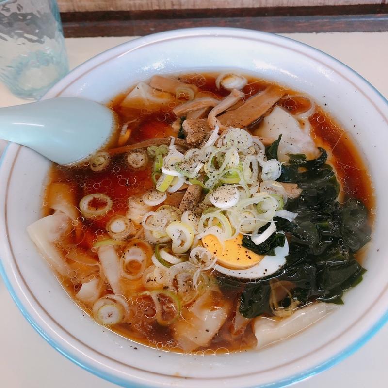 ワンタンメン(豊七ラーメン)