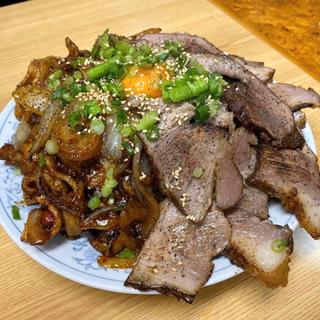 ダブル肉のせ炒飯(かし亀)